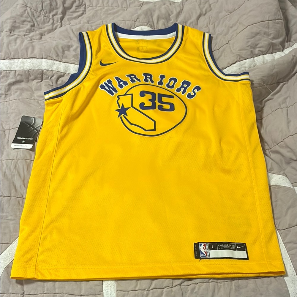 Nike Kevin Durant Warriors Swingman Jersey, Size L 14/16, NWT